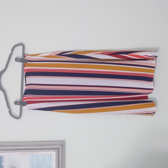 Halogen a-line striped skirt - Picture 3 of 6